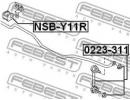 Втулка заднего стабилизатора d14 NISSAN SUNNY N14  11R