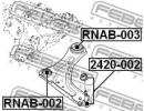 Сайлентблок задний переднего рычага RENAULT LAGUNA 003