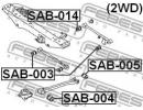 Сайлентблок заднего поперечного рычага SUBARU IMPR 003