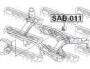 Сайлентблок задней балки SUBARU LEGACY B12 1998.04 011