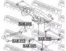 Сайлентблок заднего продольного рычага SUBARU IMPR 012