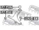 Сайлентблок задний переднего рычага SUBARU IMPREZA 017