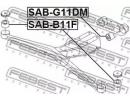 Сайлентблок подушки дифференциала SUBARU IMPREZA G 11F