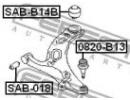 Сайлентблок задний переднего рычага SUBARU LEGACY  14B