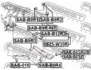 Сайлентблок заднего верхнего рычага SUBARU IMPREZA 9R1