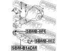 Сайлентблок опоры дифференциала SUBARU IMPREZA G12 001