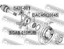 Сайлентблок задней цапфы SSANG YONG KYRON 2005-201 RUB