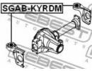 Сайлентблок переднего дифференциала SSANG YONG KYR RDM