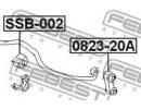 Втулка переднего стабилизатора SUBARU LEGACY B12 1 002