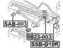 Втулка заднего стабилизатора SUBARU IMPREZA G10 19 10R