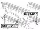 Втулка переднего стабилизатора d21 SUBARU IMPREZA  13F