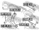 Втулка переднего стабилизатора d16 SUBARU IMPREZA  BR2