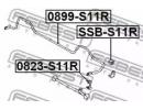 Втулка заднего стабилизатора SUBARU IMPREZA G11 20 11R