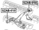 Сайлентблок задний переднего рычага SUZUKI BALENO/ 018