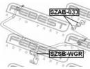 Сайлентблок передний нижнего рычага SUZUKI WAGON R 033