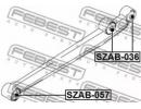 Сайлентблок заднего продольного рычага SUZUKI IGNI 057