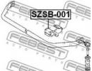 Втулка переднего стабилизатора d24 SUZUKI SIDEKICK 001