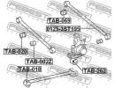 Сайлентблок задней продольной тяги TOYOTA COROLLA  018