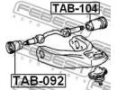 Сайлентблок переднего верхнего рычага TOYOTA LITEA 092