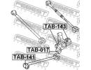 Сайлентблок задней продольной тяги TOYOTA COROLLA  141