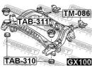 Сайлентблок задней балки TOYOTA CRESTA GX90,JZX9#, 310