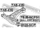 Сайлентблок задний переднего рычага TOYOTA BB/OPEN 435