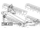 Сайлентблок задней балки TOYOTA AURIS/HYBRID (UKP) 455