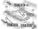 Сайлентблок подрамника передний TOYOTA CAMRY (JPP) 512