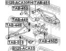 Сайлентблок задней поперечной тяги TOYOTA RAV4 ACA 551