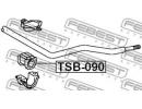 Втулка переднего стабилизатора d26 TOYOTA CAMRY/VI 090