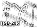 Втулка переднего стабилизатора d22 TOYOTA RAV4 ACA 205