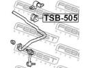 Втулка переднего стабилизатора d23 TOYOTA AVENSIS  505