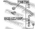 Втулка переднего стабилизатора d26.5 TOYOTA LAND C 720