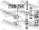 Втулка заднего стабилизатора d8 TOYOTA HIACE VAN,C 723