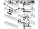 Втулка переднего стабилизатора d20 TOYOTA CAMI J10 791