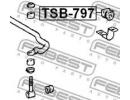 Втулка переднего стабилизатора d27.5 TOYOTA LAND C 797