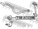 Втулка заднего стабилизатора d16 TOYOTA CAMRY GRAC 20R