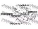 Сайлентблок задней поперечной тяги AUDI A3/A3 Spor 017