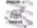 Сайлентблок подушки дифференциала AUDI Q7 2006-201 028