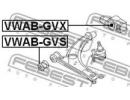 Сайлентблок задний переднего рычага без кронштейна GVX