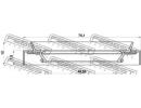 Сальник ступичный задний 52x75x7.5x12 TOYOTA CAMRY 512