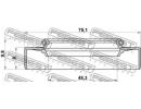 Сальник ступичный задний 50x75x9x9.9 MITSUBISHI CH 10X