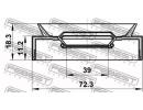 Сальник привода 39x72.3x11.2x18.3 SUZUKI GRAND VIT 18X