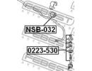 Тяга стабилизатора передняя NISSAN AVENIR W11 1998 530