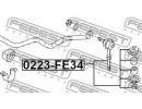 Тяга стабилизатора передняя NISSAN STAGEA WC34 199 E34