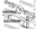 Стабилизатор задний MITSUBISHI DELICA SPACE GEAR/C D23