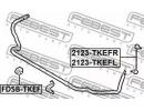 Тяга стабилизатора передняя левая FORD RANGER TKE  EFL