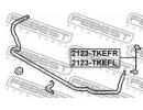 Тяга стабилизатора передняя правая FORD RANGER TKE EFR