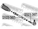 Тяга рулевая CITROEN C4 2004-2011 307