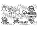 Подушка коробки скоростей передняя mt HONDA ACCORD M064